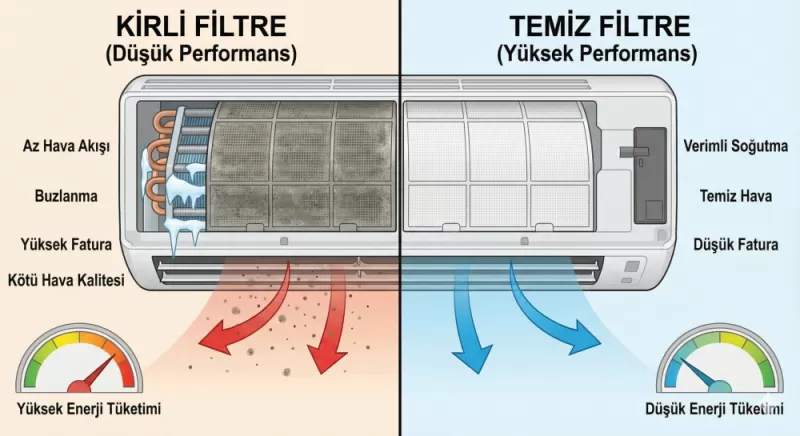 Klimanızın Gizli Düşmanı: Kirli Hava Filtrelerinin Performans ve Sağlık Üzerine Etkileri